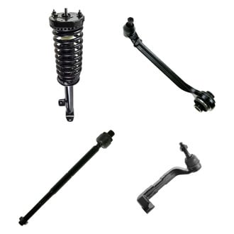 TRQ® - Front Passenger Side Complete Strut Assembly with Control Arm and Tie Rod End Kit