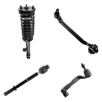 TRQ® - Front Passenger Side Complete Strut Assembly with Control Arm and Tie Rod End Kit