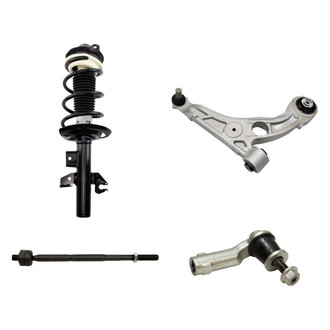 TRQ® - Front Passenger Side Strut with Control Arm and Tie Rod End Kit