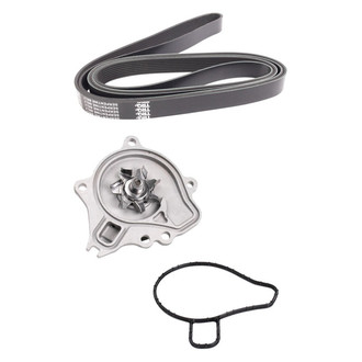 TRQ® - Engine Water Pump and Serpentine Belt Kit