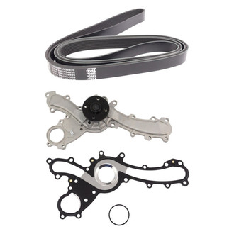 TRQ® - Engine Water Pump and Serpentine Belt Kit