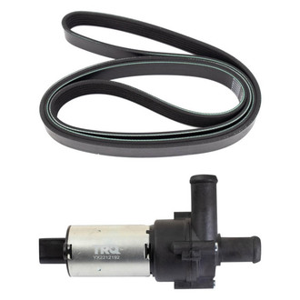 TRQ® - Engine Auxiliary Water Pump and Serpentine Belt Kit