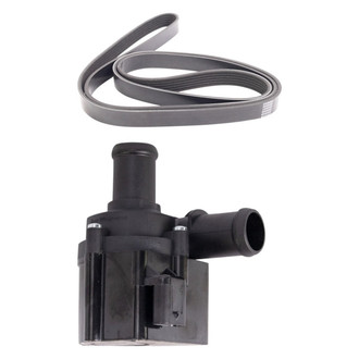 TRQ® - Electric Engine Coolant Water Pump and Serpentine Belt Kit