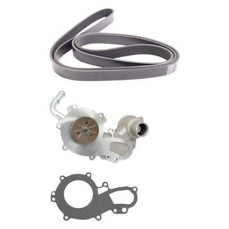 TRQ® - Engine Water Pump and Serpentine Belt Kit