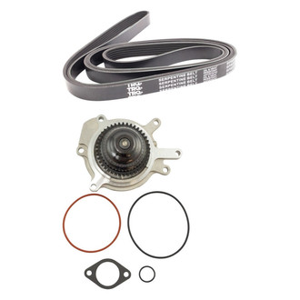 TRQ® - Engine Water Pump and Serpentine Belt Kit