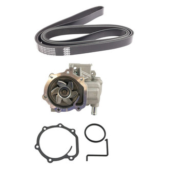 TRQ® - Engine Coolant Water Pump and Serpentine Belt Kit