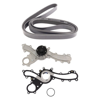 TRQ® - Engine Water Pump and Serpentine Belt Kit