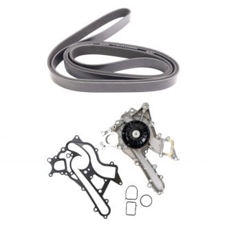 TRQ® - Engine Coolant Water Pump and Serpentine Belt Kit