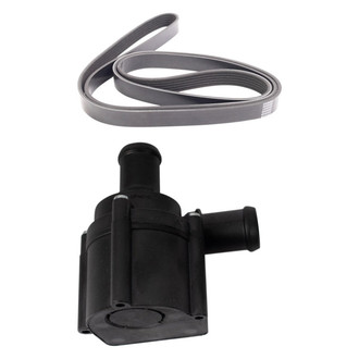 TRQ® - Electric Engine Coolant Water Pump and Serpentine Belt Kit