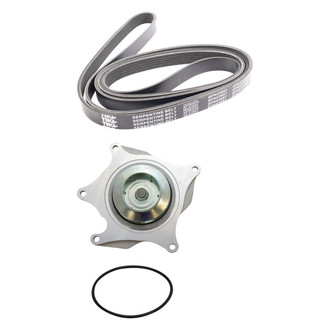 TRQ® - Engine Coolant Water Pump and Serpentine Belt Kit