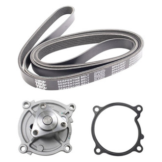 TRQ® - Engine Water Pump and Serpentine Belt Kit