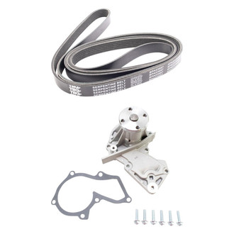 TRQ® - Engine Water Pump and Serpentine Belt Kit