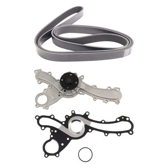 TRQ® - Engine Water Pump and Serpentine Belt Kit