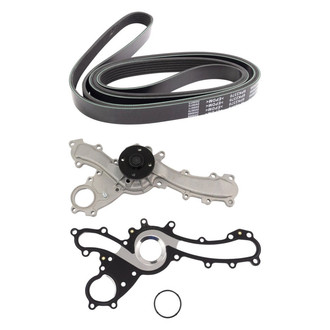 TRQ® - Engine Water Pump and Serpentine Belt Kit