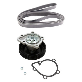 TRQ® - Engine Coolant Water Pump and Serpentine Belt Kit
