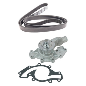 TRQ® - Engine Coolant Water Pump and Serpentine Belt Kit