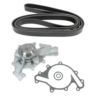 TRQ® - Engine Water Pump and Serpentine Belt Kit