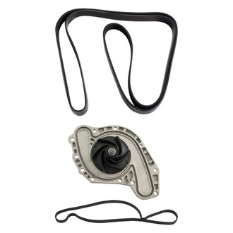 TRQ® - Engine Water Pump and Serpentine Belt Kit