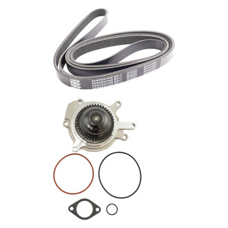 TRQ® - Engine Water Pump and Serpentine Belt Kit