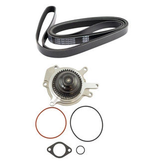 TRQ® - Engine Water Pump and Serpentine Belt Kit