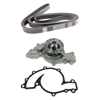 TRQ® - Engine Water Pump and Serpentine Belt Kit