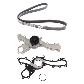 TRQ® - Engine Water Pump and Serpentine Belt Kit