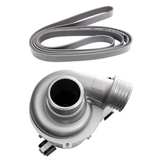 TRQ® - Electric Engine Coolant Water Pump and Serpentine Belt Kit