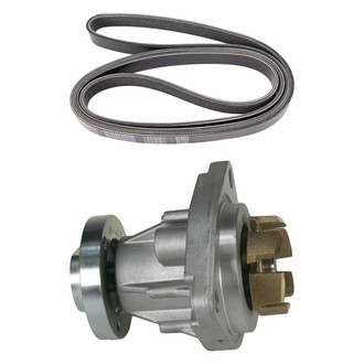 TRQ® - Engine Water Pump and Serpentine Belt Kit