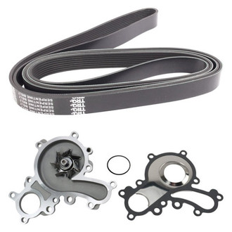 TRQ® - Engine Water Pump and Serpentine Belt Kit