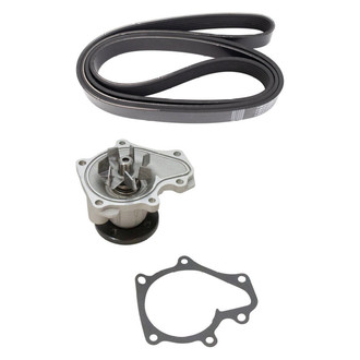 TRQ® - Engine Water Pump and Serpentine Belt Kit
