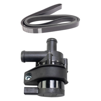 TRQ® - Electric Engine Water Pump and Serpentine Belt Kit