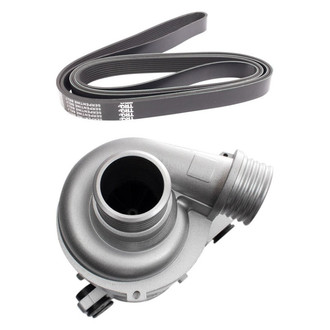 TRQ® - Electric Engine Water Pump and Serpentine Belt Kit