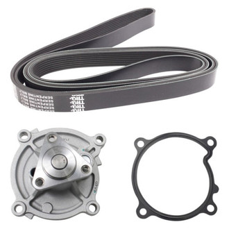 TRQ® - Engine Coolant Water Pump and Serpentine Belt Kit