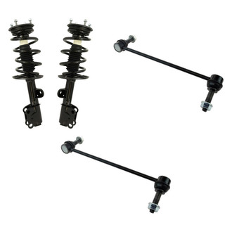 TRQ® - Front Driver Side Complete Strut Assembly and Stabilizer Bar Link Kit