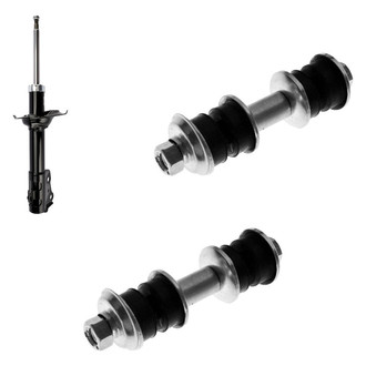 TRQ® - Front Driver Side Strut and Stabilizer Bar Link Kit