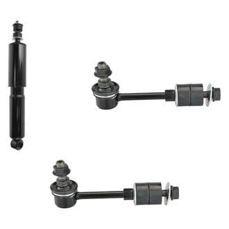 TRQ® - Front Driver Side Shock Absorber and Stabilizer Bar Link Kit