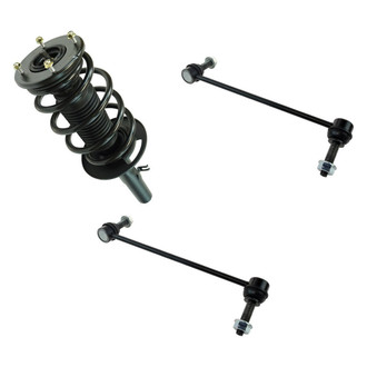 TRQ® - Front Driver Side Complete Strut Assembly and Stabilizer Bar Link Kit