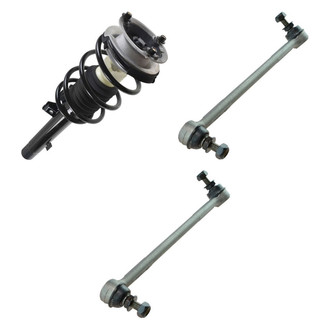 TRQ® - Front Driver Side Complete Strut Assembly and Stabilizer Bar Link Kit