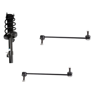 TRQ® - Front Driver Side Complete Strut Assembly and Stabilizer Bar Link Kit