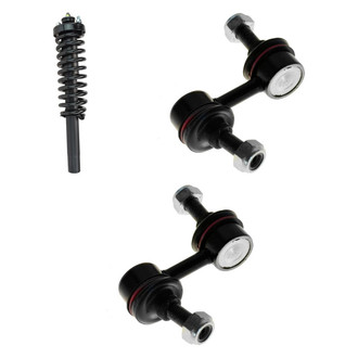 TRQ® - Front Driver Side Complete Strut Assembly and Stabilizer Bar Link Kit