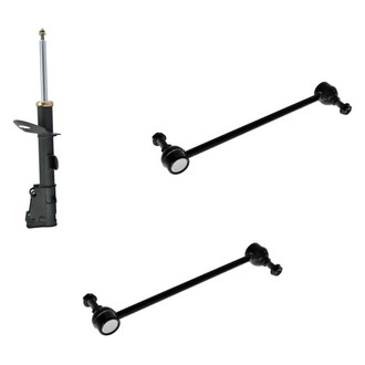 TRQ® BNDL-130901 - Front Driver Side Strut and Stabilizer Bar Link Kit