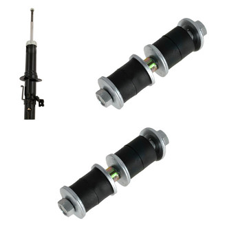 TRQ® - Front Driver Side Strut and Stabilizer Bar Link Kit