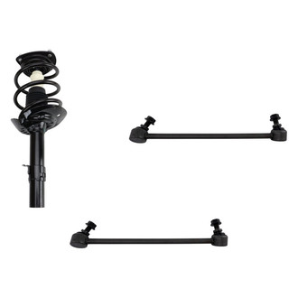 TRQ® - Front Driver Side Complete Strut Assembly and Stabilizer Bar Link Kit