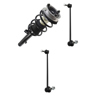 TRQ® - Front Driver Side Complete Strut Assembly and Stabilizer Bar Link Kit
