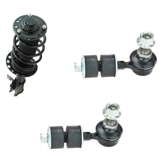 TRQ® - Front Driver Side Complete Strut Assembly and Stabilizer Bar Link Kit