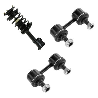 TRQ® - Front Driver Side Complete Strut Assembly and Stabilizer Bar Link Kit
