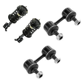 TRQ® - Front Driver Side Complete Strut Assembly and Stabilizer Bar Link Kit