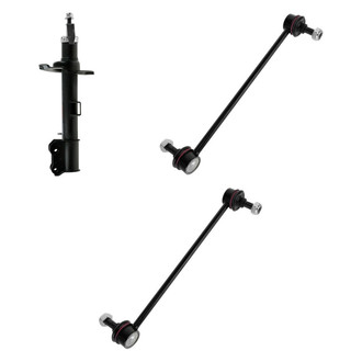 TRQ® BNDL-130930 - Front Driver Side Strut and Stabilizer Bar Link Kit