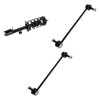 TRQ® - Front Driver Side Complete Strut Assembly and Stabilizer Bar Link Kit