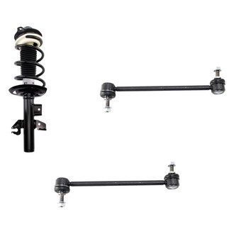 TRQ® - Front Driver Side Strut and Stabilizer Bar Link Kit